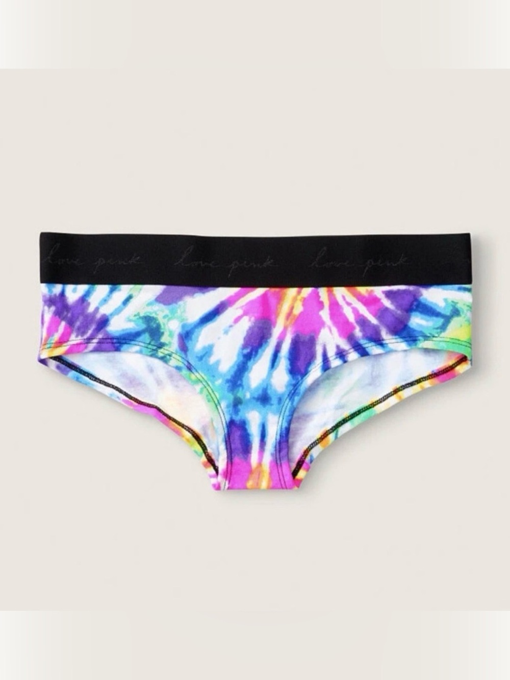 PINK Victoria's Secret Tie Dye Thick Band Hipster Panty
